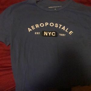 Aeropostale est nyc 1987 t-shirt color navy blue size medium